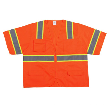 Moda Hi-Vis Segurança T-Shirt com Fita Reflexiva